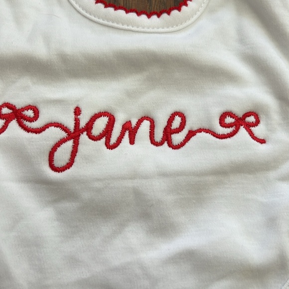 Tbbc bib with Jane monogram - Picture 2 of 6